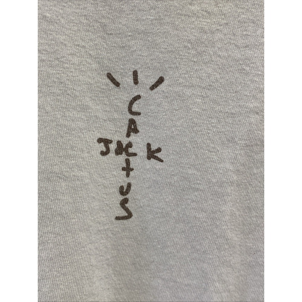 Cactus Jack Light Gray Mens Short Sleeve Tee Size Medium - Picture 2 of 5